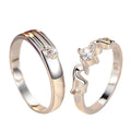 Classic Couple Rings For Men Women CZ Stone Trendy Wedding Lovers' Ring