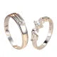 Classic Couple Rings For Men Women CZ Stone Trendy Wedding Lovers' Ring