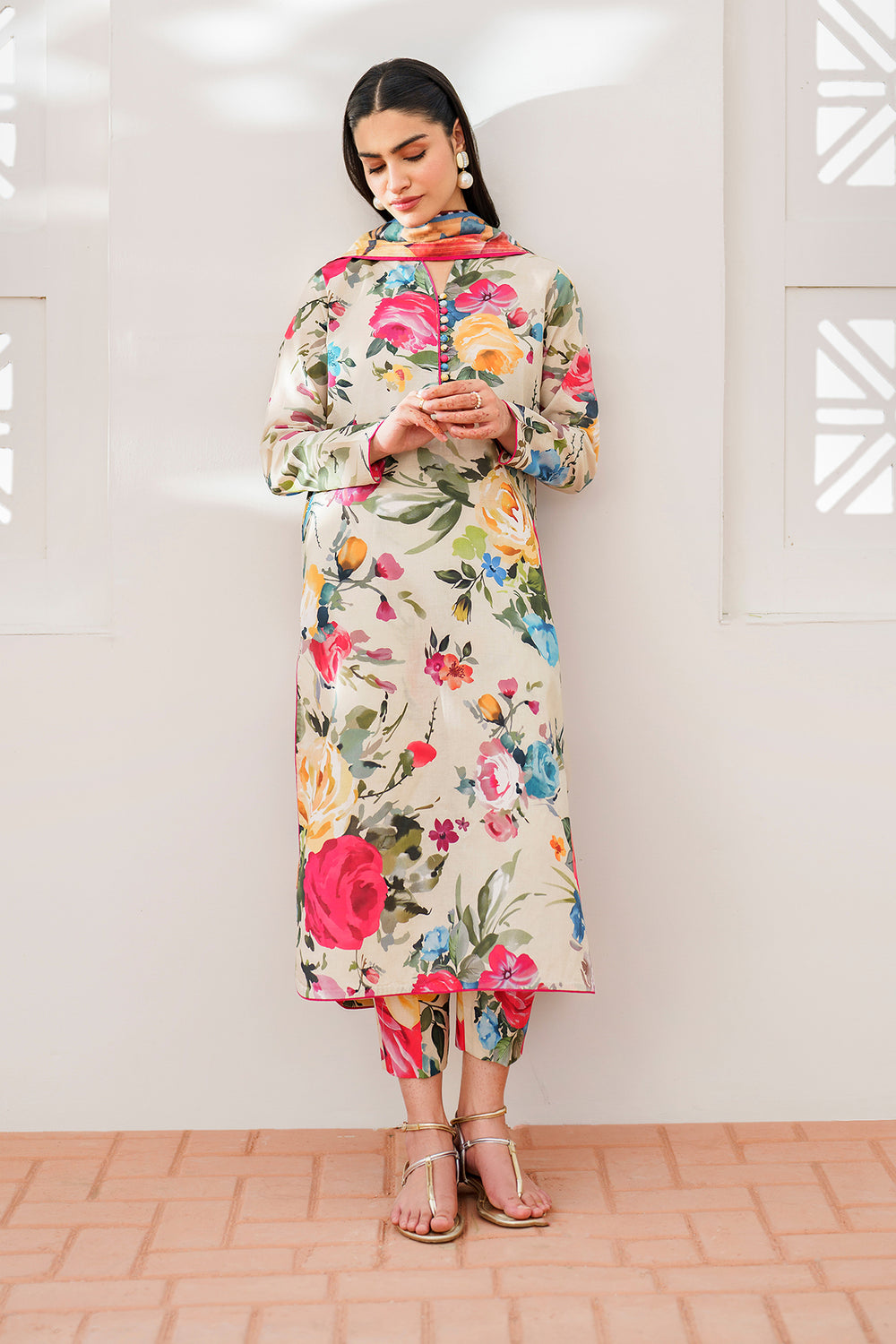 BAROUQE-3PC KARANDI PRINTED BIC-2578