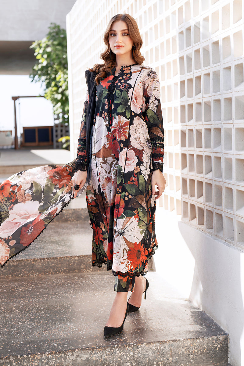 BAROQUE-3PC KHADDAR PRINTED BIC-2623