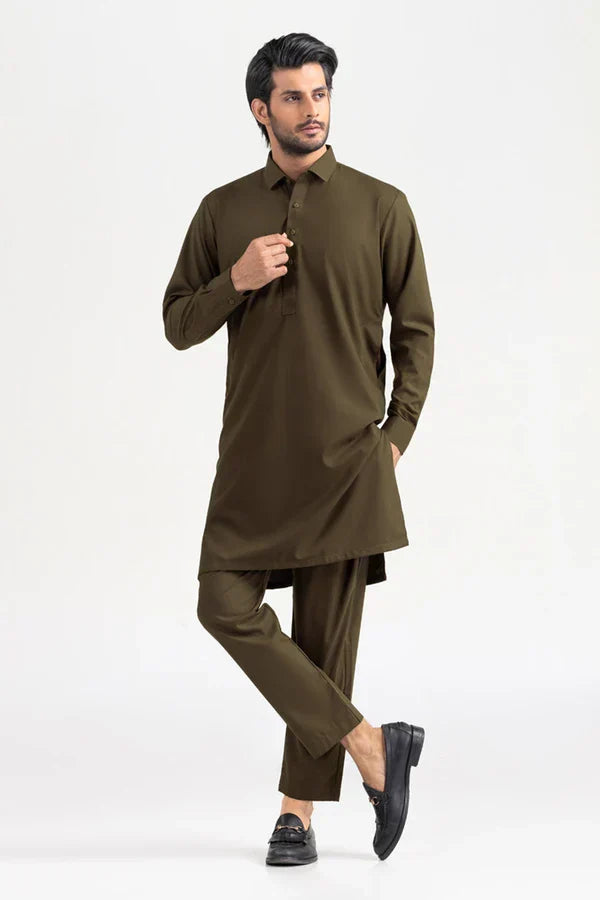 CRAVE Olive Green Wash & Wear