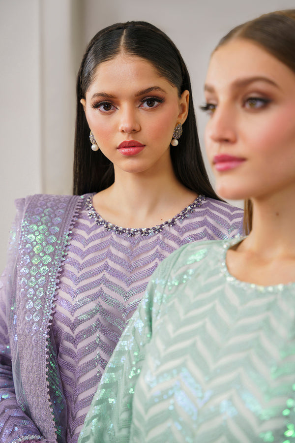 BAROUQE-ORGANZA 3PC SEQUENCE EMBROIDERED BIC-4266