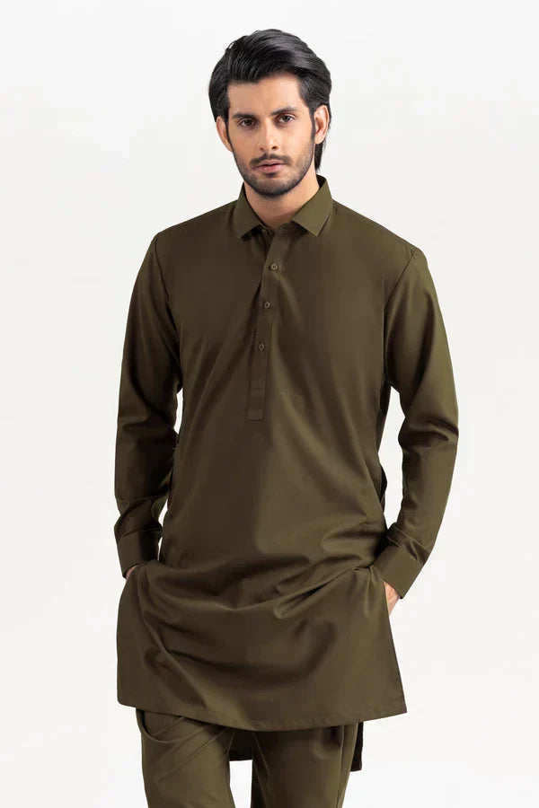 CRAVE Olive Green Wash & Wear