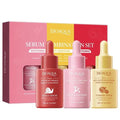 Bioaqua 3pcs/set Turmeric Snail Nicotinamide Moisturizing Face Serum 30ml