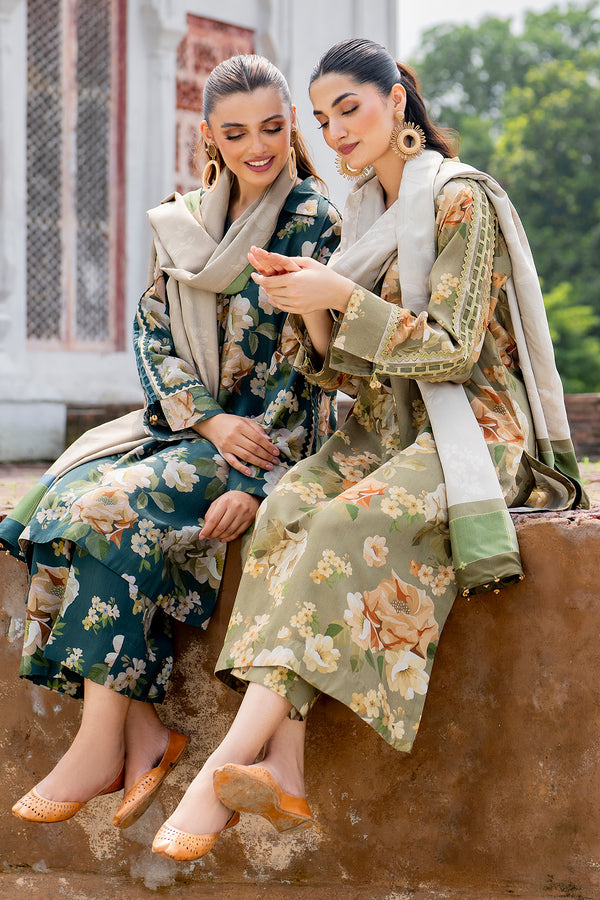 BAROUQE-3PC KARANDI PRINTEDBIC-2579