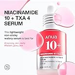 ANUA Niacinamide 10 + TXA 4 Serum, Hyaluronic Acid, Tranexamic acid, Facial Serum For GlassSkin, Glow Back Serum, Dark Spot Care, Postnatal Skincare, Korean Skincare (30ml/1.01 fl.oz)