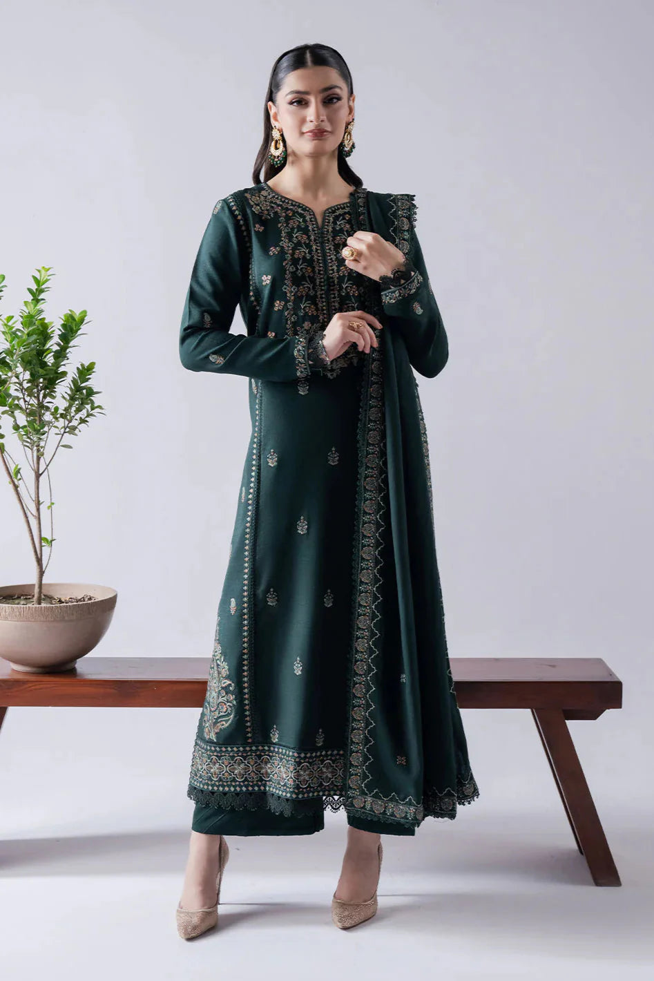 ASIM JOFA-3PC DHANAK EMBROIDERED -BIC-4165