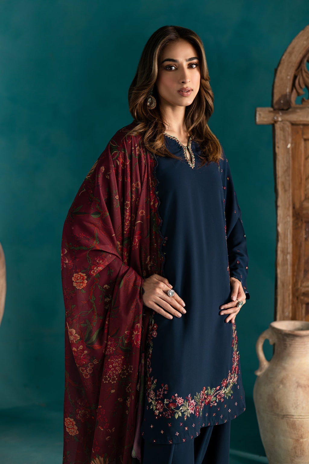 BATIK-3PC DHANAK EMBROIDERED BIC-4231