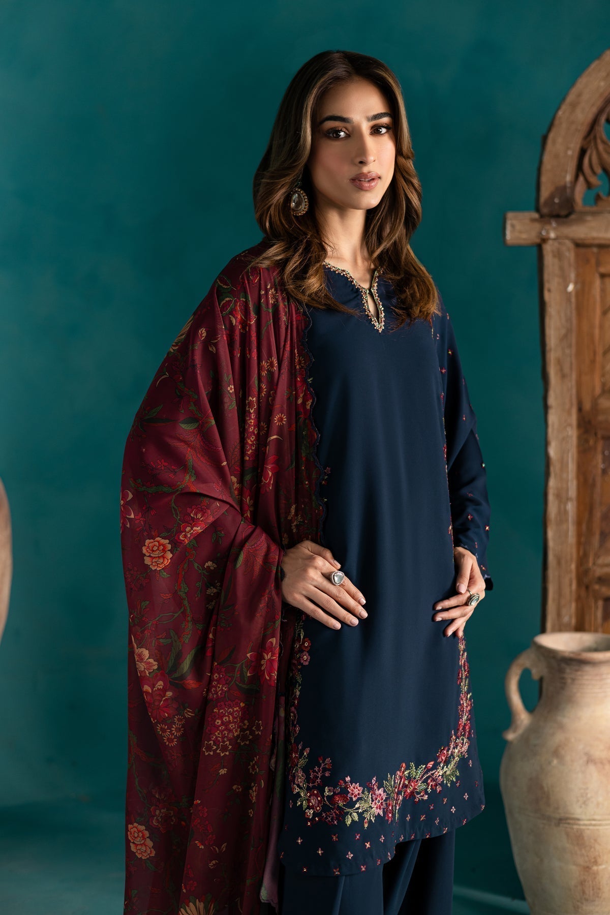 BATIK-3PC DHANAK EMBROIDERED BIC-4231