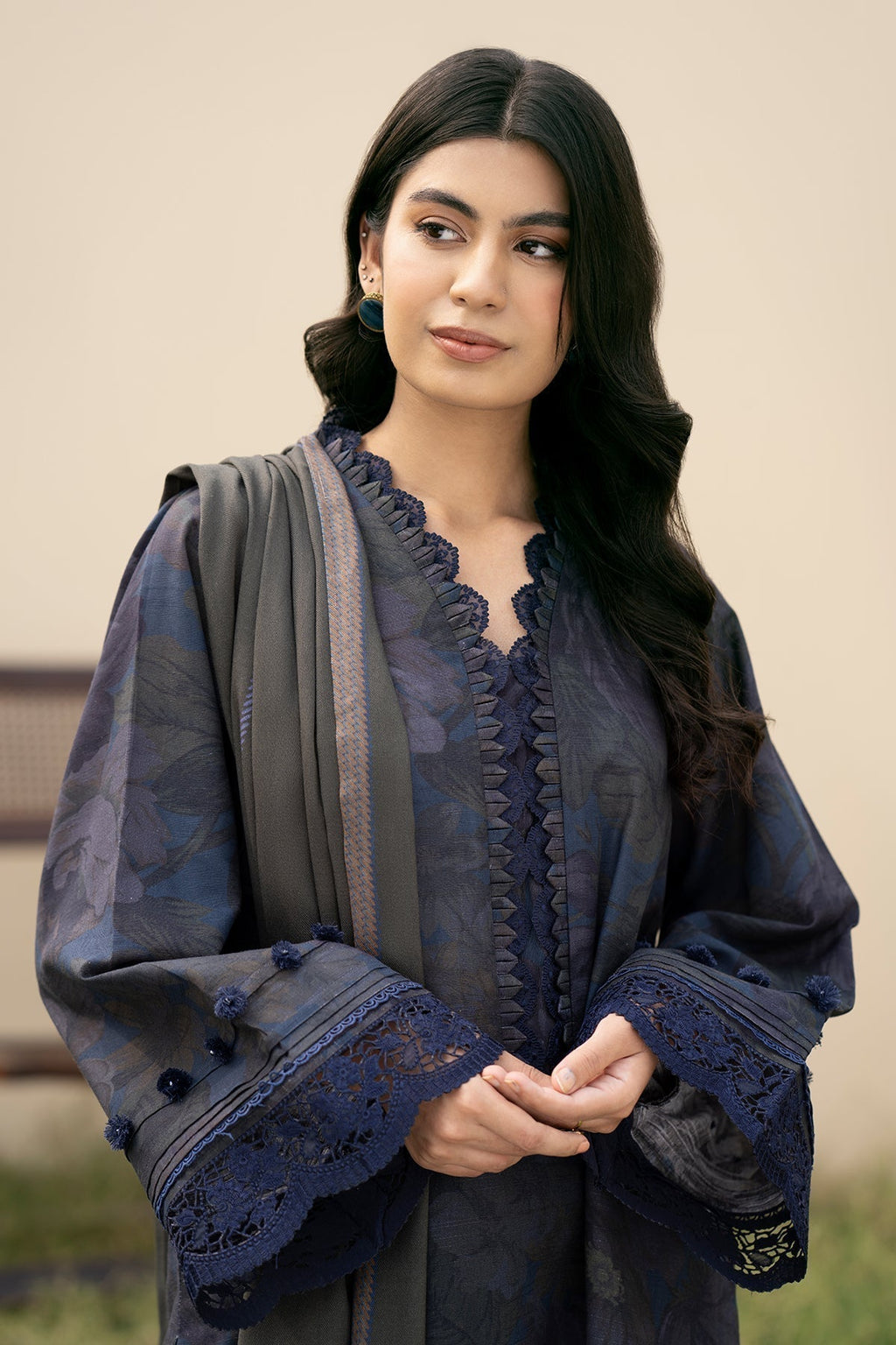 BAROQUE-3PC KHADDAR PRINTED BIC-2631