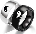 2Pcs Yin Yang Designed Couple Ring