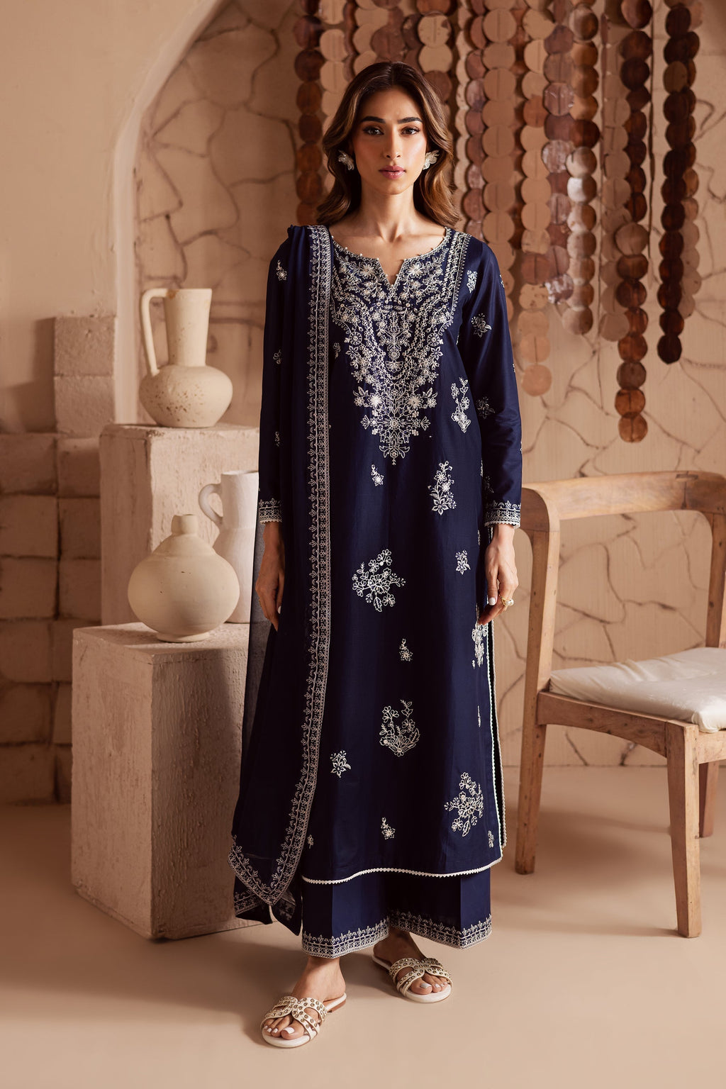 BATIK-3PC DHANAK EMBROIDERED BIC-4180