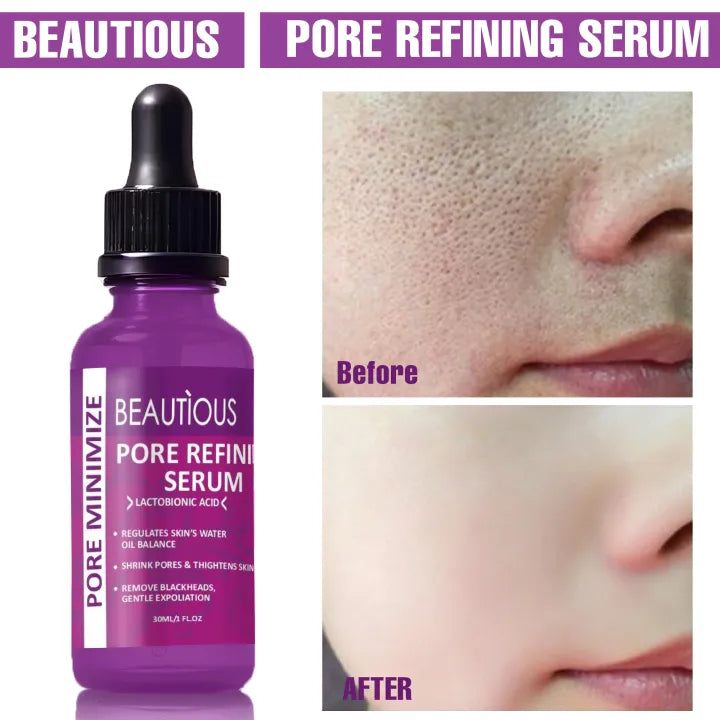 Beautious PORE REFINING Serum with lactobionic acid and Niacinamide For shrinking pores For all skin types 30 ML