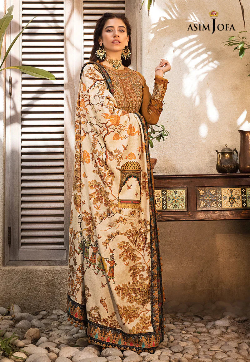 ASIM JOFA-3PC DHANAK EMBROIDERED BIC-4135