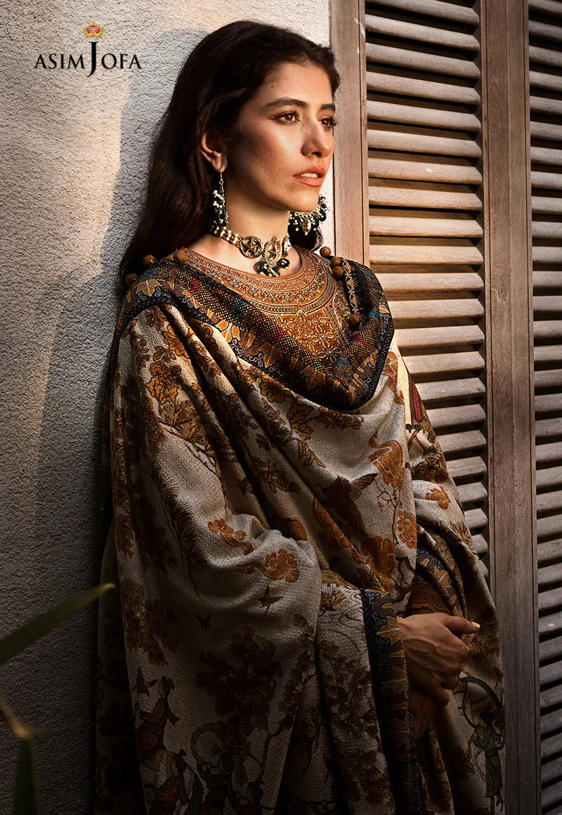 ASIM JOFA-3PC DHANAK EMBROIDERED BIC-4135