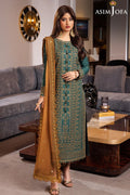 ASIM JOFA-3PC DHANAK EMBROIDERED BIC-4153