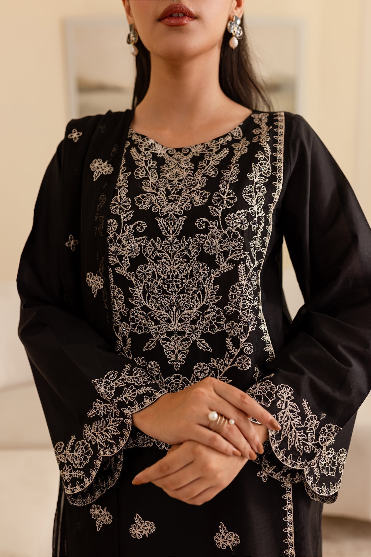 BATIK-3PC DHANAK EMBROIDERED BIC-4193