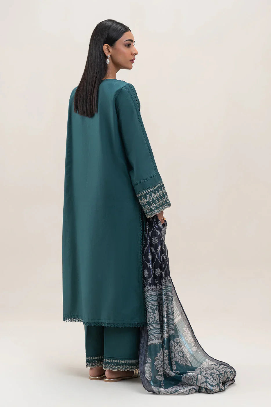 BEECHTREE-3PC DHANAK EMBROIDERED BIC-4158