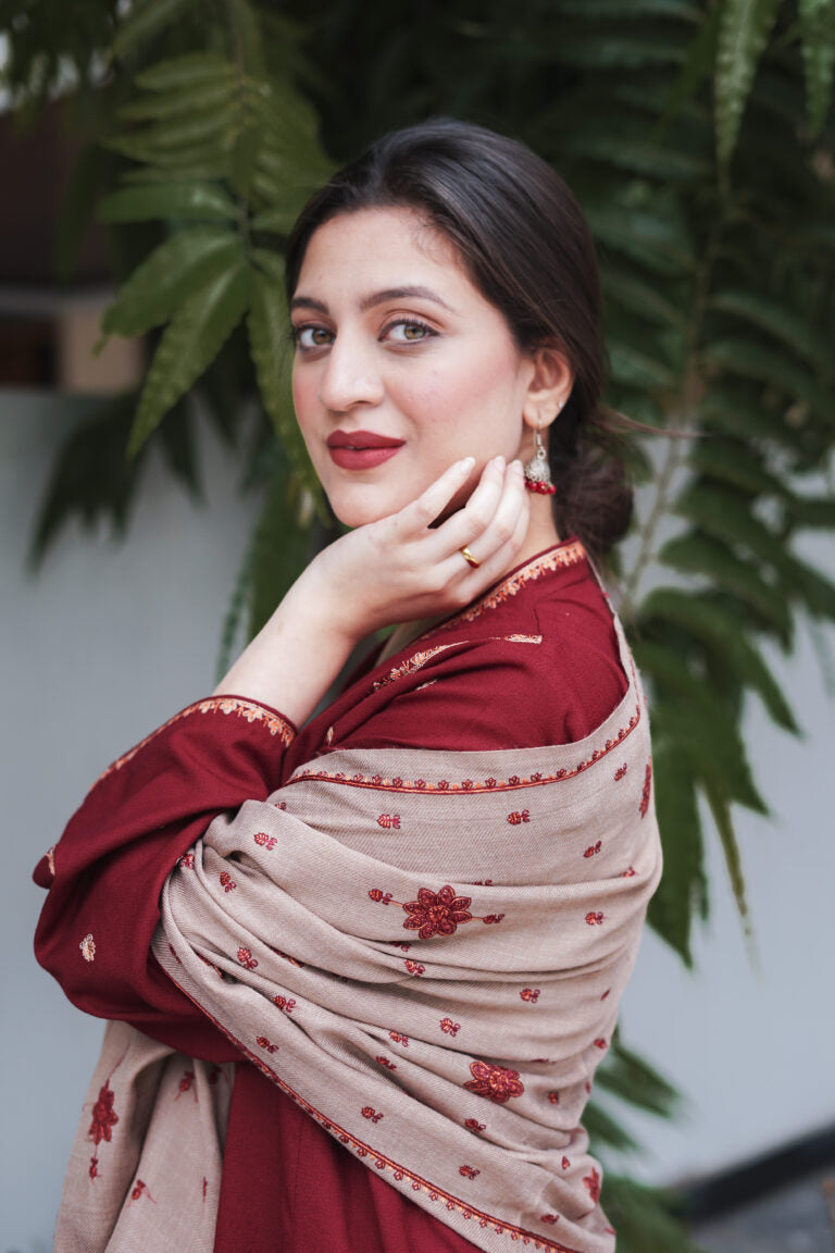 AiSLING-3PC DHANAK EMBROIDERED BIC-4237