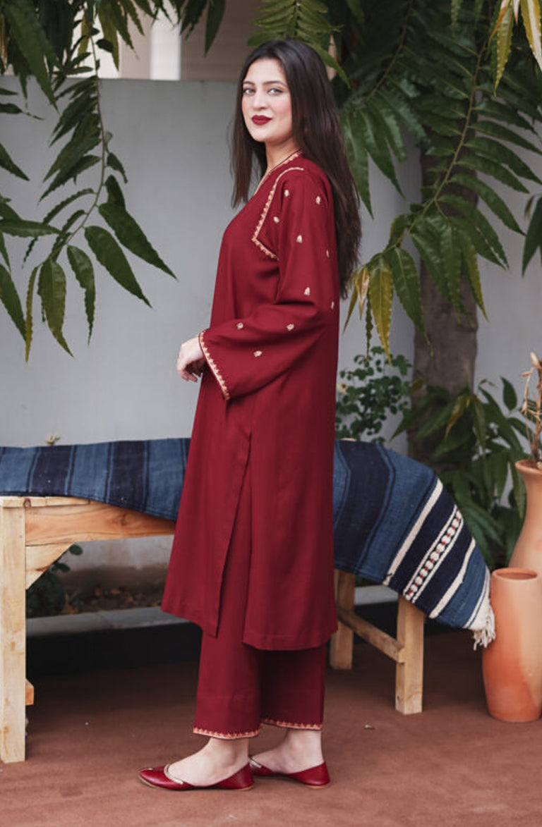 AiSLING-3PC DHANAK EMBROIDERED BIC-4237