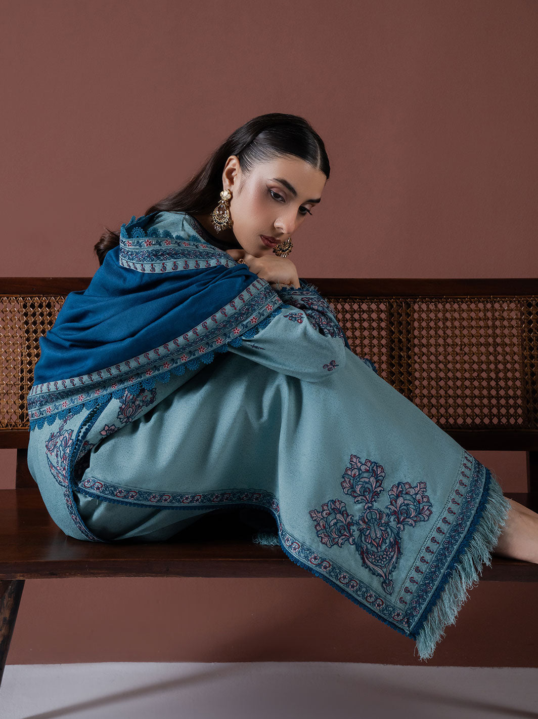 ASIM JOFA-3PC DHANAK EMBROIDERED BIC-4217