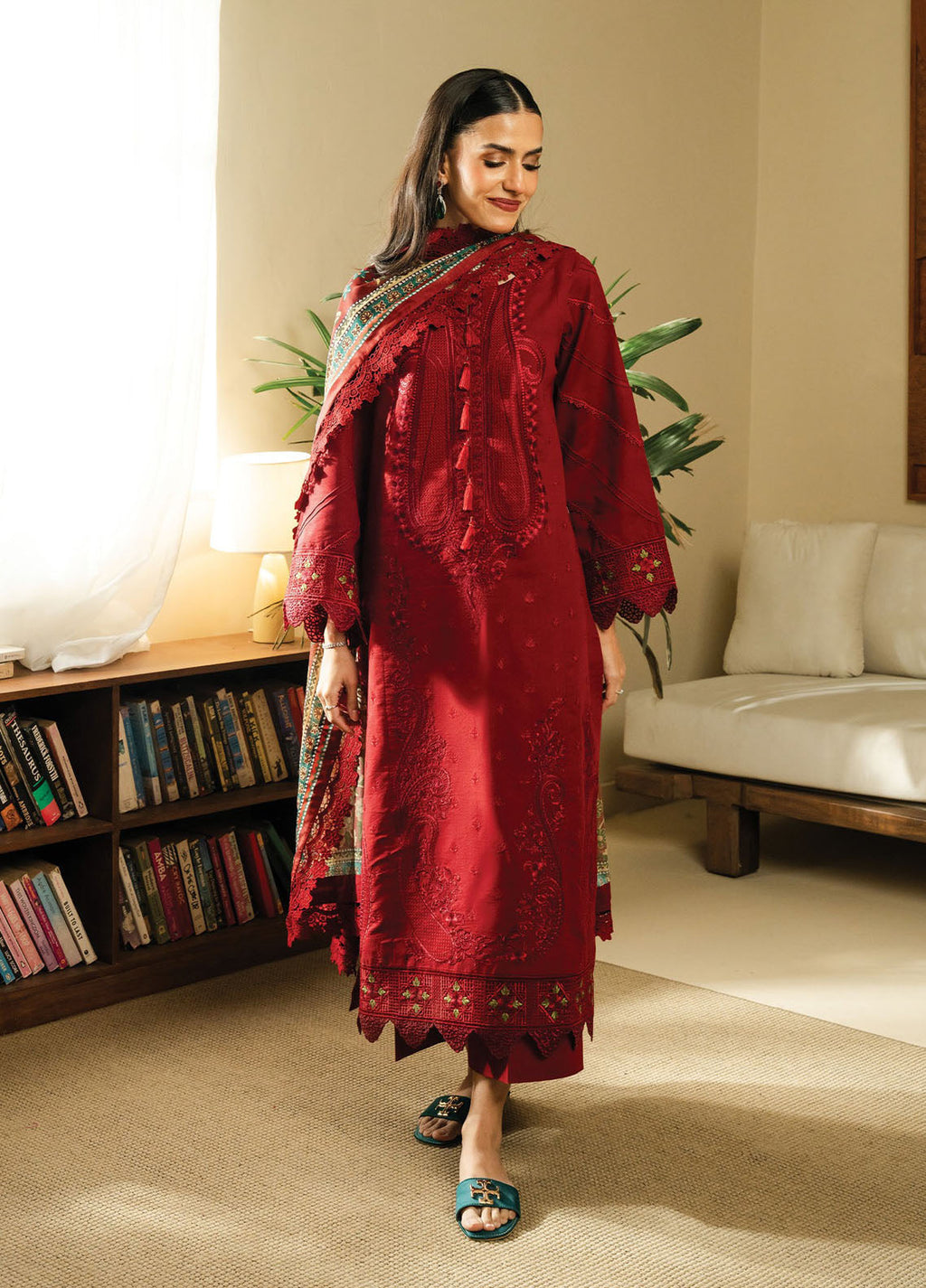 BATIK-3PC DHANAK EMBROIDERED BIC-4138