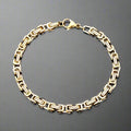 5mm Golden Byzantine Bracelet For Men