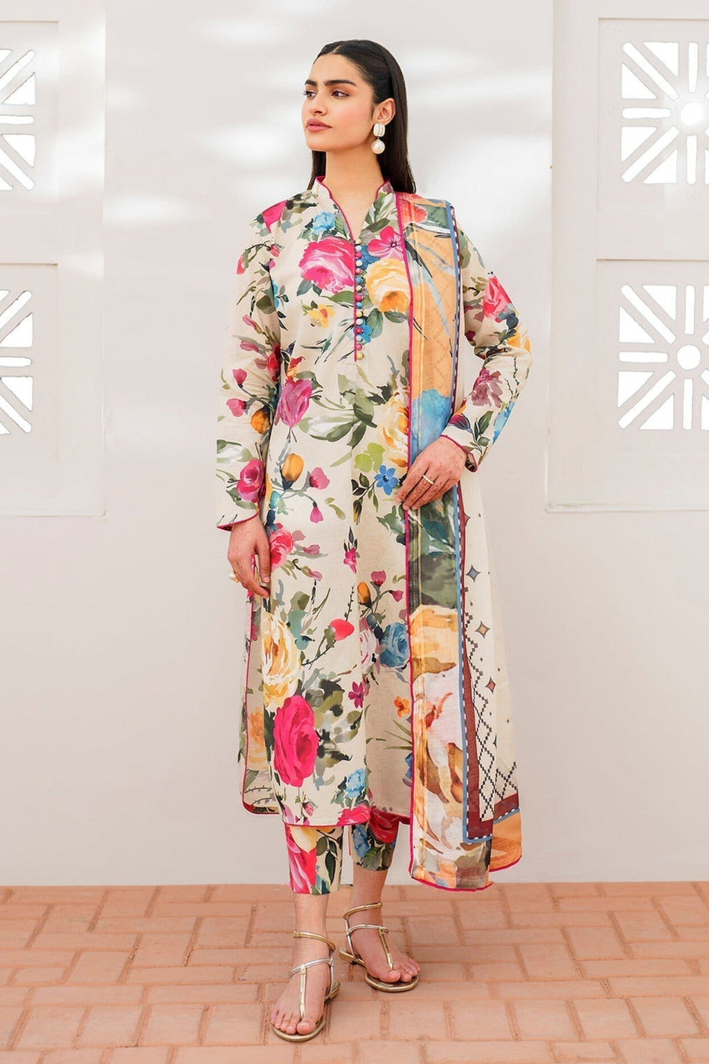 BAROUQE-3PC KARANDI PRINTED BIC-2578