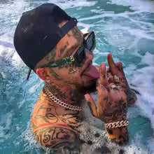 1PC plastic square frame sunglasses, men's personalized sunglasses, fashionable bouncing Di glasses