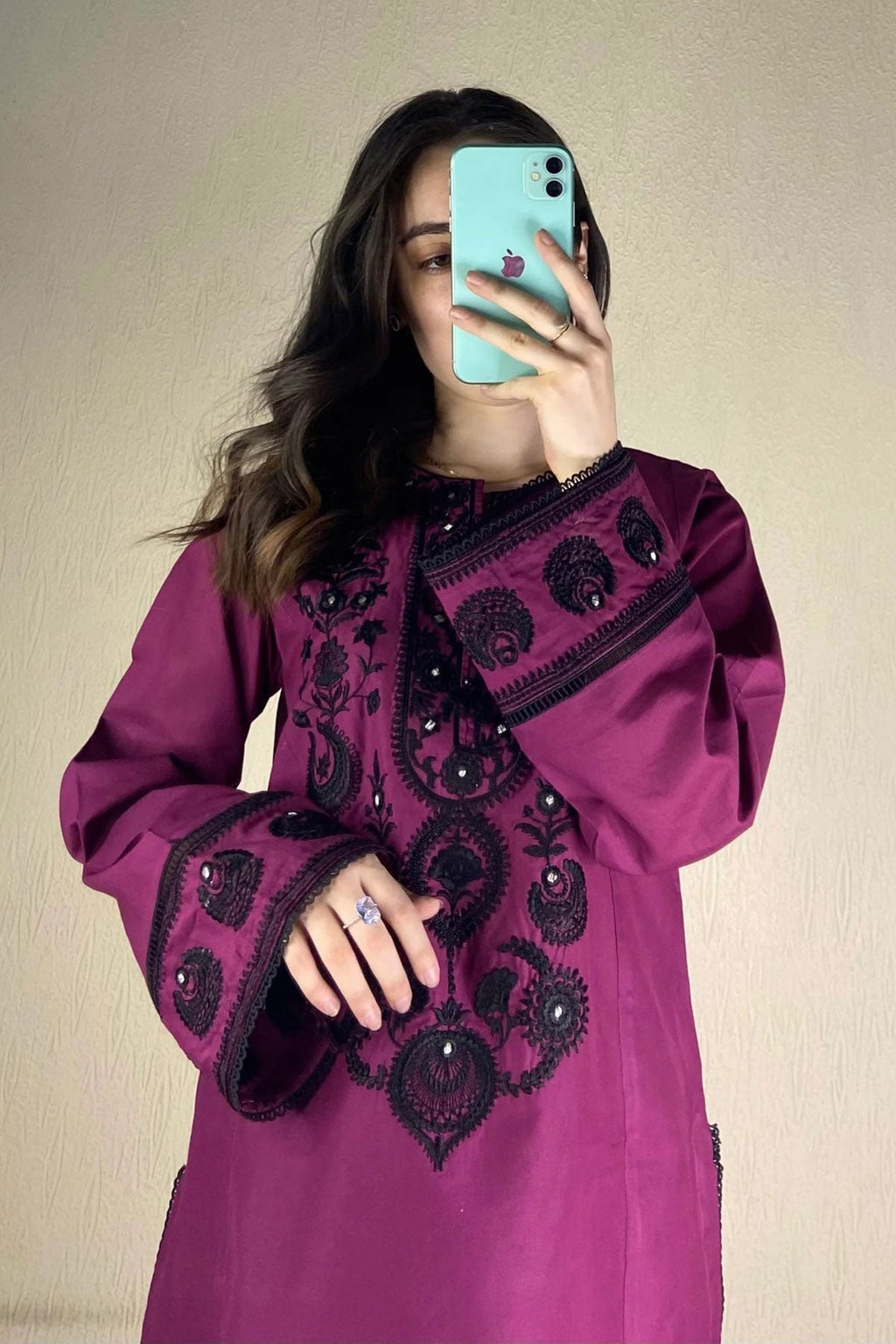 BRANDSINN-3PC DHANAK EMBROIDERED BIC-4168