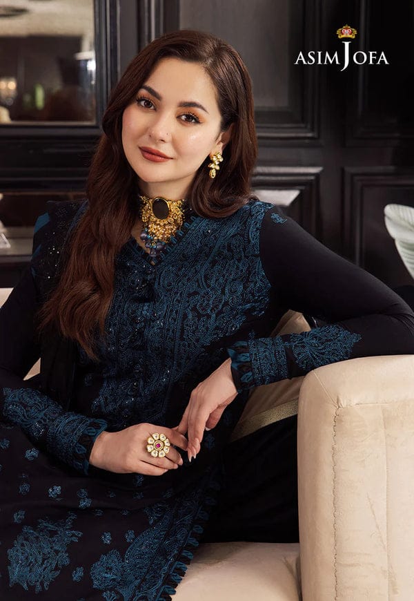 ASIM JOFA-3PC DHANAK EMBROIDERED BIC-4078