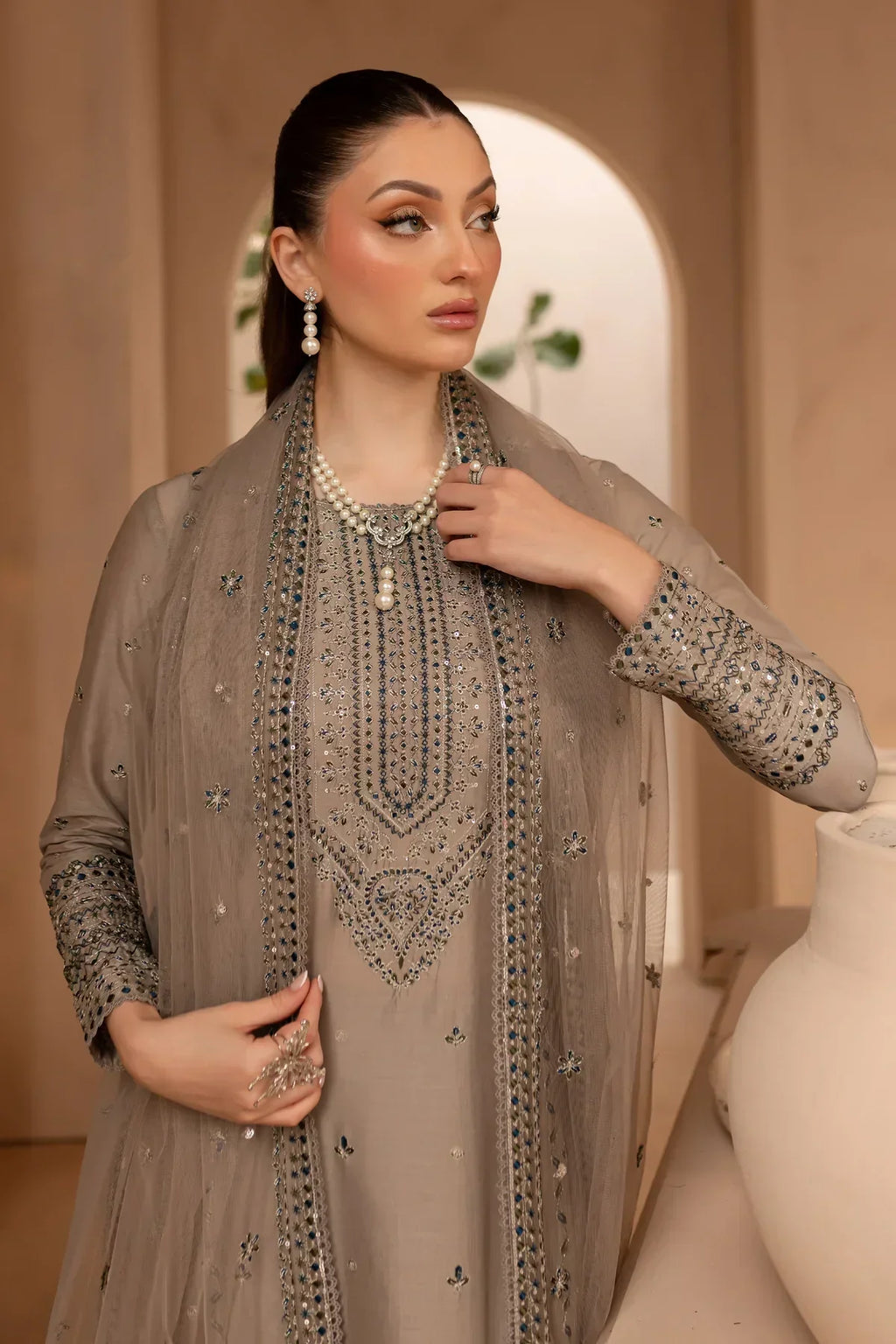 BATIK-3PC DHANAK EMBROIDERED BIC-4120