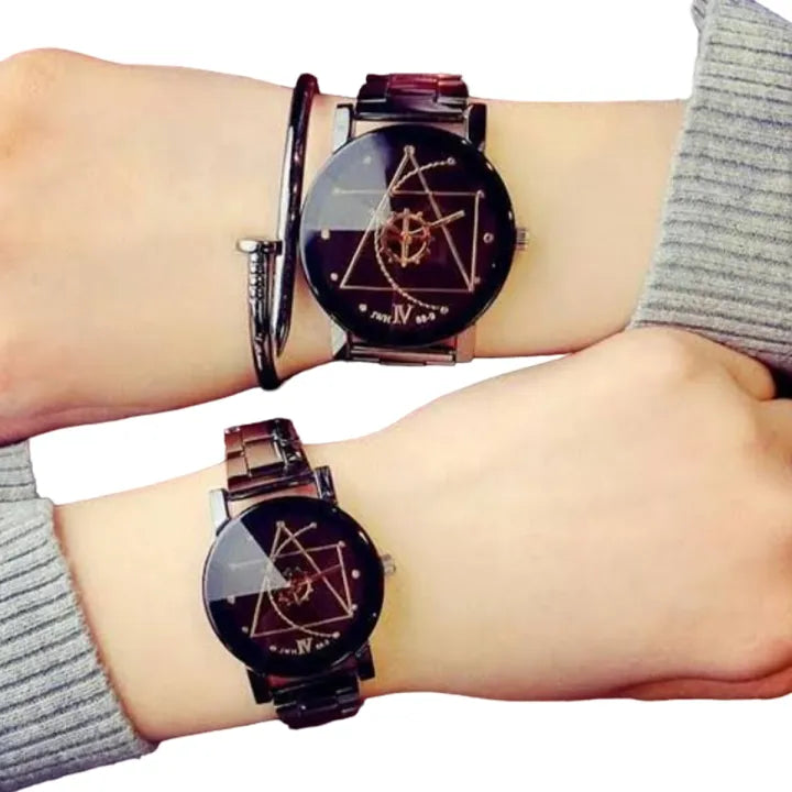 2Pcs/Set Couple Watches For Lovers - Fashionable Timepieces For Couples