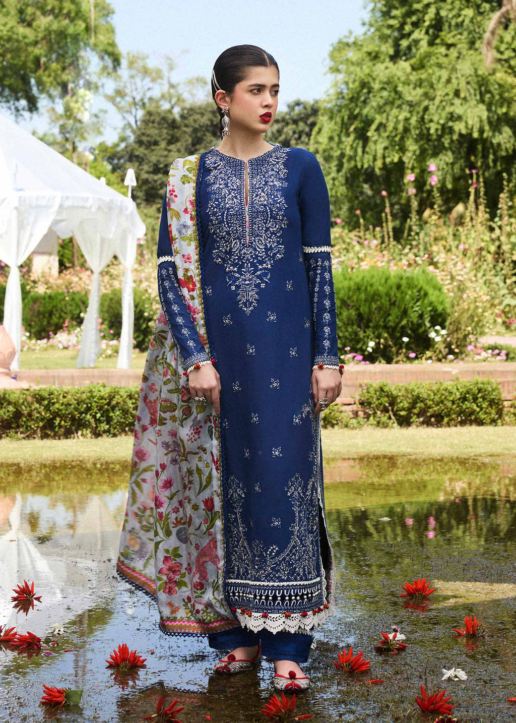 AYAN SAFFANA-3PC VISCOUS EMBROIDRED WITH COUTURE BIC-3159