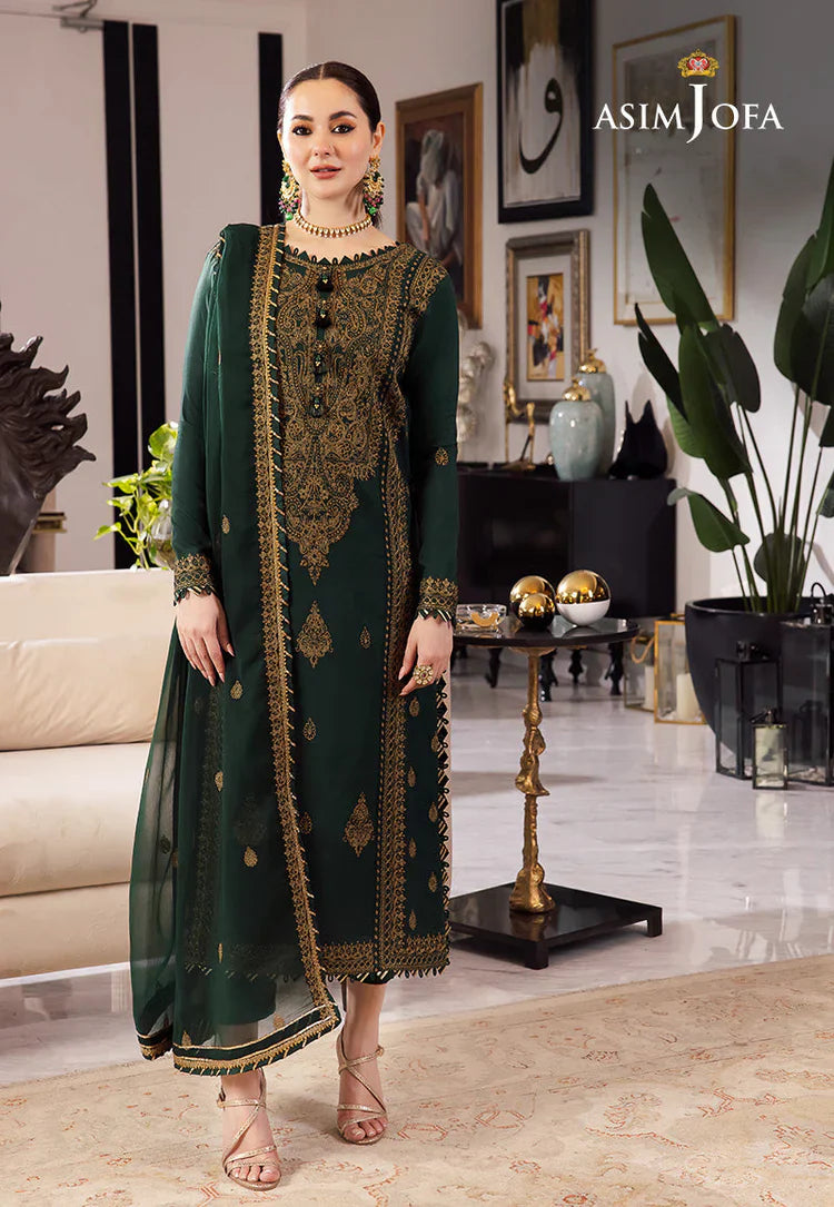 ASIM JOFA-3PC DHANAK SEQUIN EMBROIDRED BIC-4139