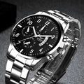 1PC Men's Luxury Watch Fashion Business Calendar Men's Steel Belt Watch Men's
