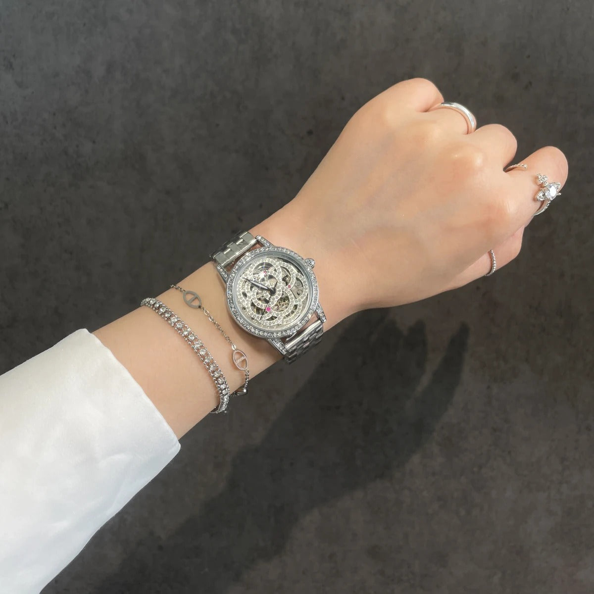 CILOA New Women's Skeleton Mechanical Watch - Stylish & Elegant