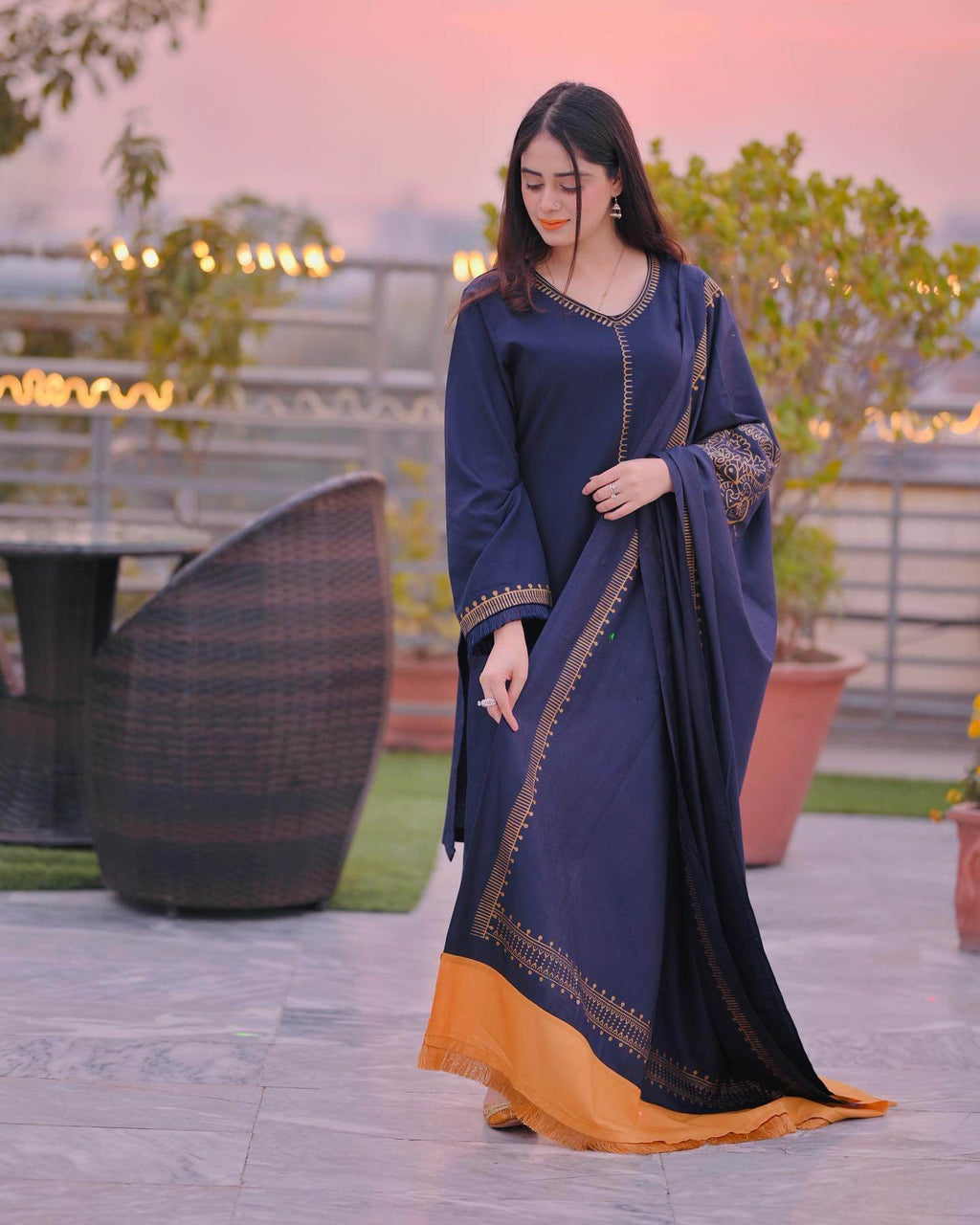 AISLING-3PC DHANAK EMBROIDERED BIC-3182